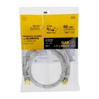 Manguera para gas, aluminio, 5/16' flare, 60 cm, FOSET BASIC 4