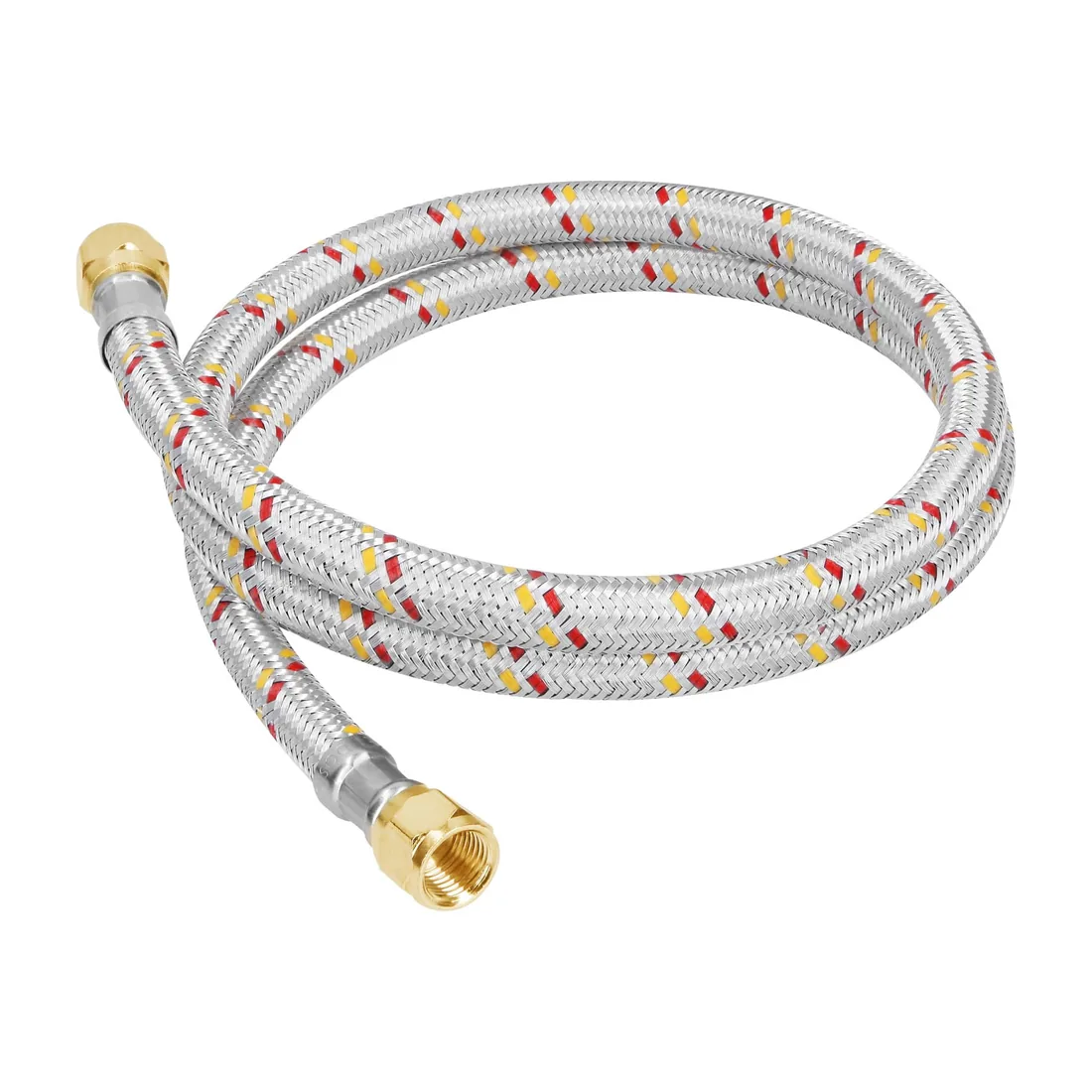 Manguera para gas, aluminio, 5/16' flare, 100cm, FOSET BASIC