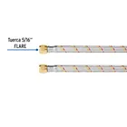 Manguera para gas, aluminio, 5/16' flare, 100cm, FOSET BASIC 3