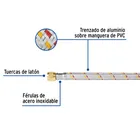 Manguera para gas, aluminio, 5/16' flare, 150cm, FOSET BASIC 2