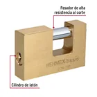 Candado antipalanca 75 mm cuerpo de latón, HERMEX BASIC 5