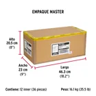 Candado antipalanca 75 mm cuerpo de latón, HERMEX BASIC 9