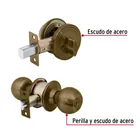 Combo cerraduras, llave-mariposa, latón antiguo HERMEX BASIC 5