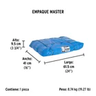 Lona de polietileno 6 x 12 m, azul, 110 g/m2, PRETUL 5
