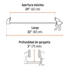 Prensa de ajuste rápido 24' uso rudo, cuerpo nylon, EXPERT 2