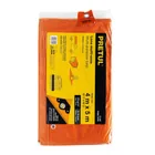 Lona de polietileno 4 x 5 m, naranja, 110 g/m2, PRETUL 3