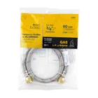 Manguera para gas, aluminio, 3/8' flare, 60 cm, FOSET BASIC 4