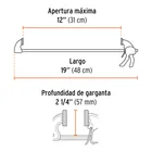 Prensa de ajuste rápido de 12' con cuerpo de nylon, TRUPER 3