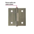 Bisagra cuadrada 2', latón antiguo, cabeza plana, BASIC 2