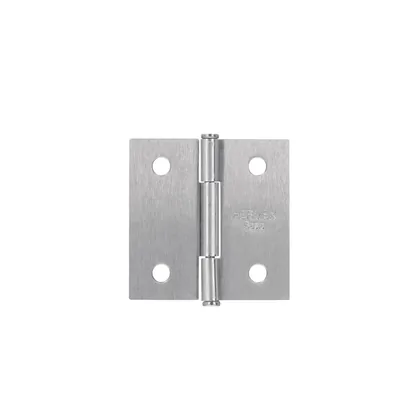 Bisagra cuadrada 2', acero satinado, cabeza plana, BASIC