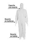 Overol desechable, talla M, PRETUL 2