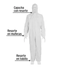 Overol desechable, talla XG, PRETUL 2
