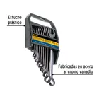 Juego de 11 llaves combinadas mm, acabado gun metal, PRETUL 2