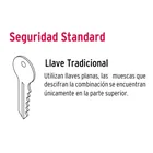 Cerradura esfera tubular, entrada, negro, HERMEX BASIC 5