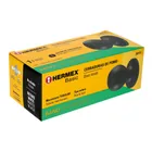 Cerradura esfera tubular, baño, negro, HERMEX BASIC 6