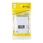Placa 1 módulo de ABS, blanca, VOLTECK BASIC 4