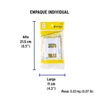 Placa 2 módulos de ABS, blanca, VOLTECK BASIC 5