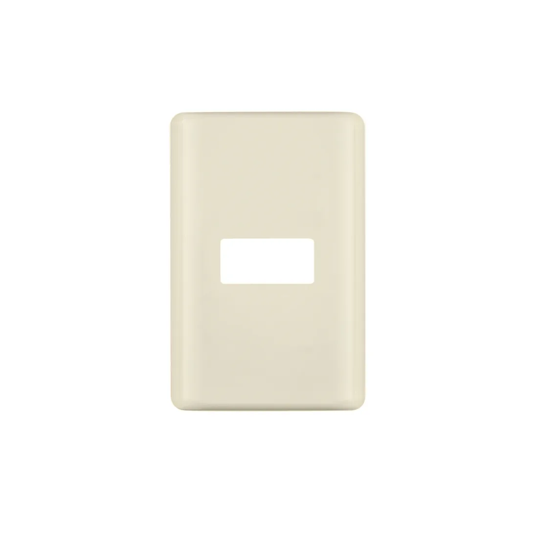 Placa 1 módulo, marfil, línea VOLTECK BASIC