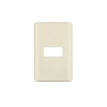 Placa 1 módulo, marfil, línea VOLTECK BASIC
