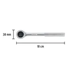 Matraca cuadro 3/8' cabeza redonda con disco, PRETUL 3
