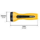 Linterna plástica de LED, 60 lm, recargable a granel, PRETUL 3