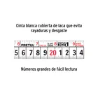 Flexómetro azul 6 m cinta 25 mm, en tarjeta, PRETUL 4