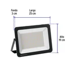 Reflector LED para exteriores 100W 3000K, VOLTECK BASIC 2