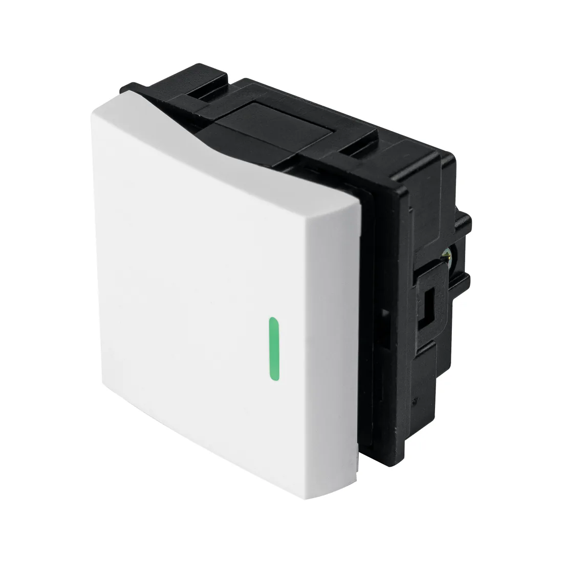Interruptor sencillo de 1.5 módulos, línea Toledo, BASIC
