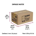 Bolsa 2 bisagras cuadradas 3', negro mate, plana, BASIC 4