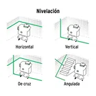 Nivel láser verde, alcance 25m, 16 líneas, recargable,PRETUL 5