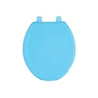 Asiento redondo ligero para WC, abierto, azul, BASIC 1