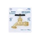 Llave p/manguera, de zamac 110gr, 1/2', blíster, BASIC 1