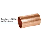 Cople de cobre 3/4', sin ranura, FOSET 2