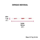 Guardapolvo fijo de 120 cm, blanco, HERMEX 5