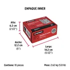Bisagra cuadrada 4', acero inox, cabeza redonda, HERMEX 5
