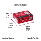 Bisagra cuadrada 2', acero inox, cabeza plana, HERMEX 5