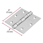 Bisagra cuadrada 3', acero inox, cabeza plana, HERMEX 3
