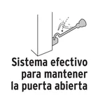 Gancho para puerta, cromo, HERMEX 2
