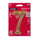 Número 7 de latón sólido 4', latón brillante, HERMEX 4