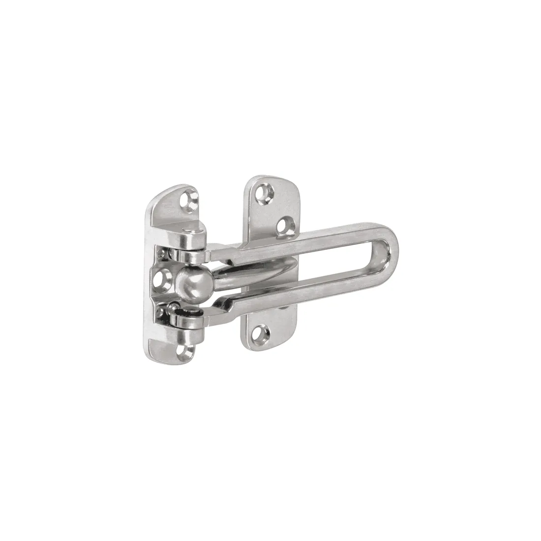 Pasador abatible para puerta, acabado cromo mate, HERMEX
