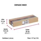 Pasador con cadena para puerta, acabado latón, HERMEX 6