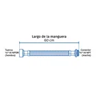 Manguera para boiler, acero inox. 1/2'H x 3/4'M, 60 cm 3