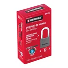 Candado de hierro 63 mm, gancho largo en caja, HERMEX 6