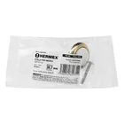 Perilla metálica, latón brillante, inserto cerámico, HERMEX 4