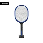 Raqueta mata moscas y mosquitos con base, recargable VOLTECK 1