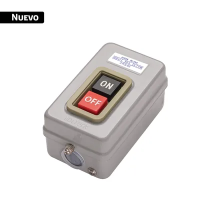 Interruptor de arranque tipo botonera 30A, metálico, VOLTECK