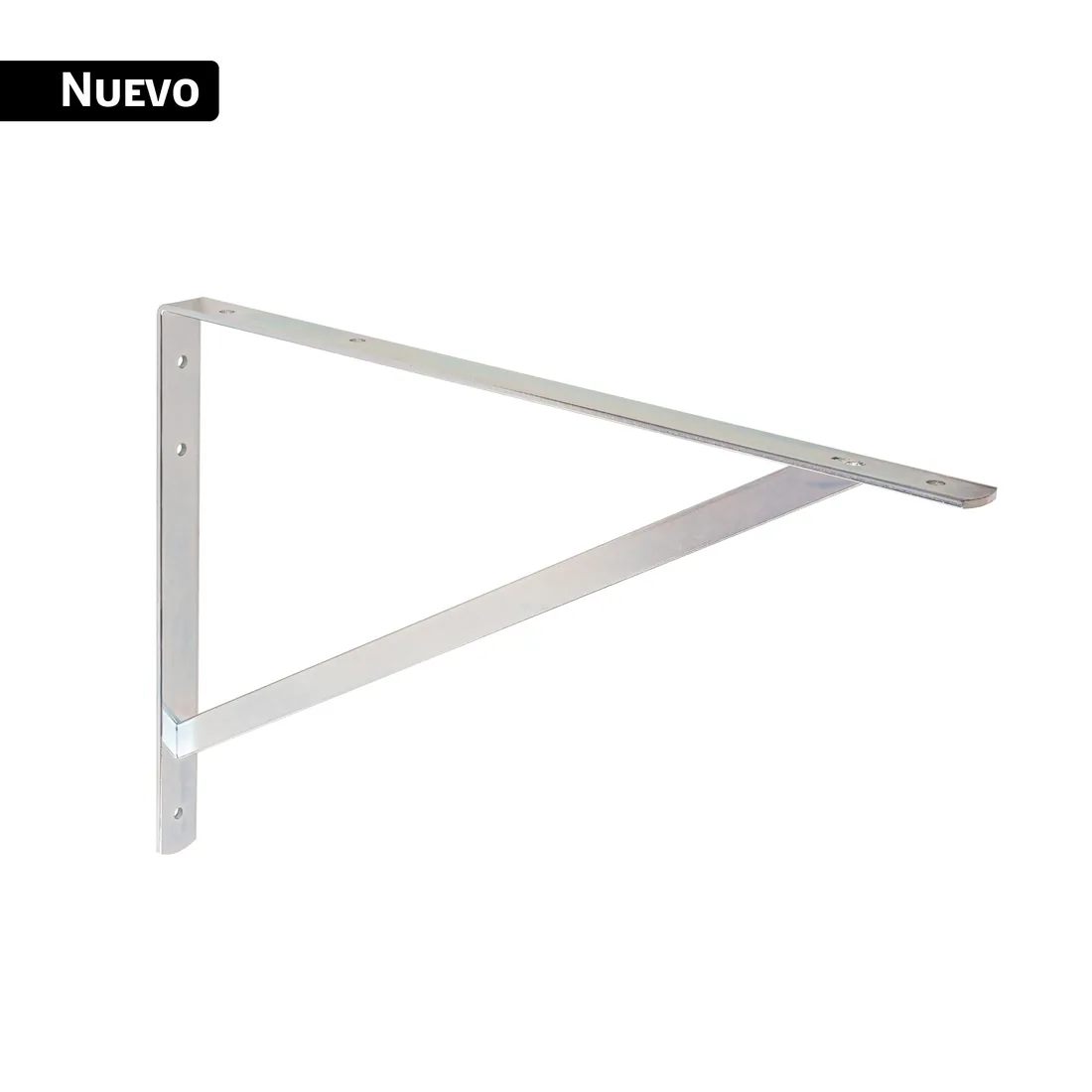Ménsula reforzada de acero, galvanizada, 13 x 20', FIERO