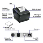 Impresora térmica de recibos 80mm USB+BT+RJ45+WiFi autocorte 2