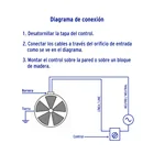 Ventilador de techo para interior 56', negro, VOLTECK 8