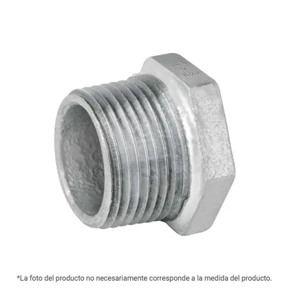 Reducción bushing acero galvanizado 2x1', FOSET